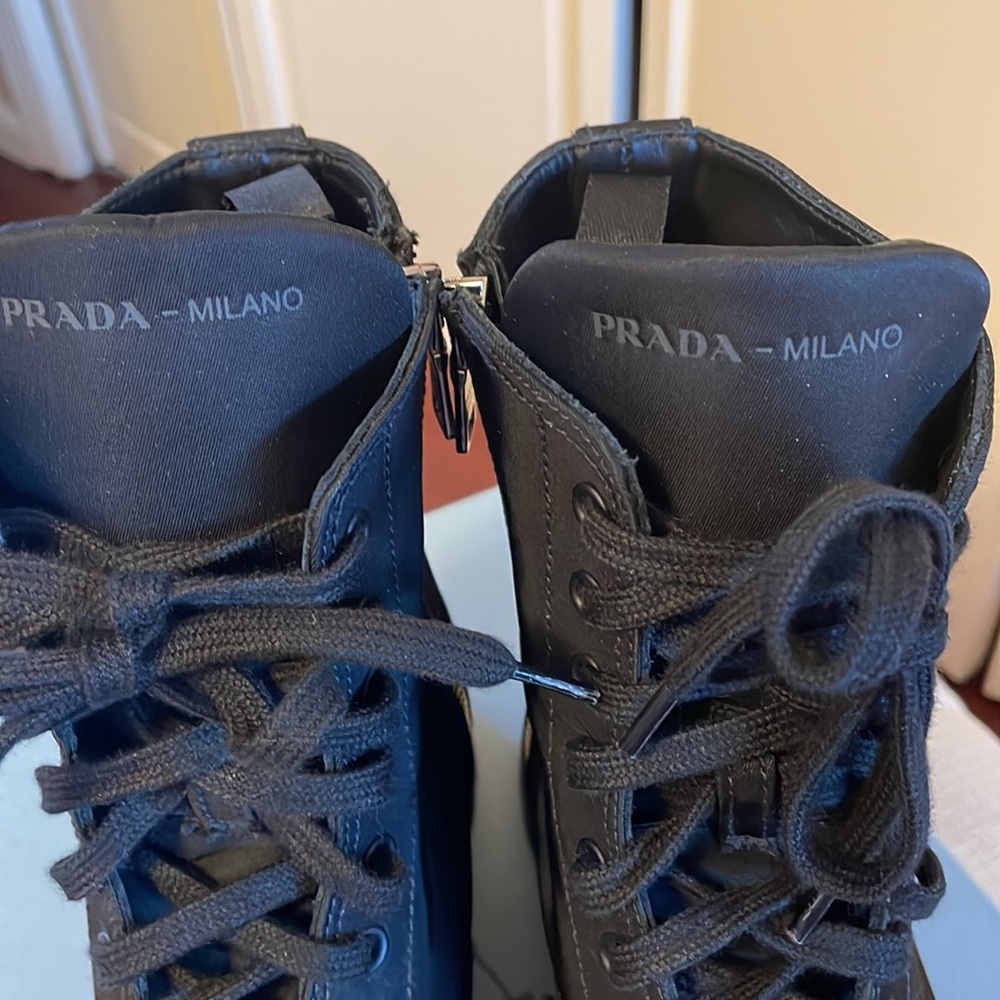 Prada Nylon Combat Boots - Picture 11 of 11